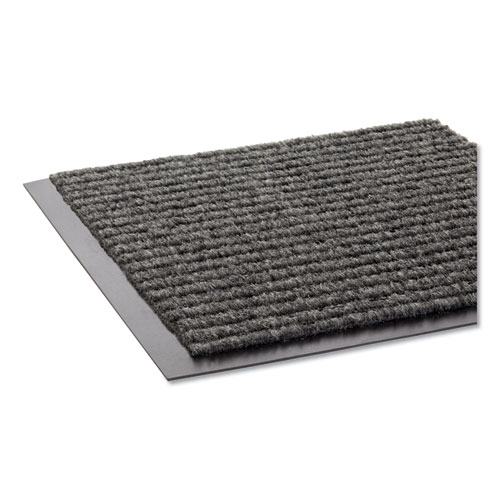 NEEDLE RIB WIPE AND SCRAPE MAT, POLYPROPYLENE, 36 X 120, GRAY