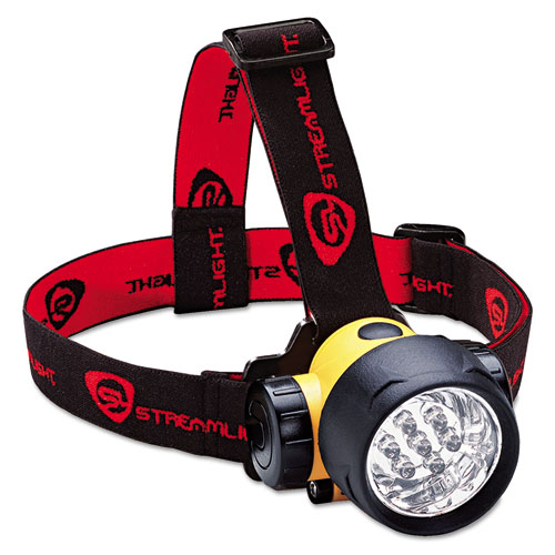 SEPTOR LED HEADLAMP, 3 AAA BATTERIES (INCLUDED), YELLOW/BLACK