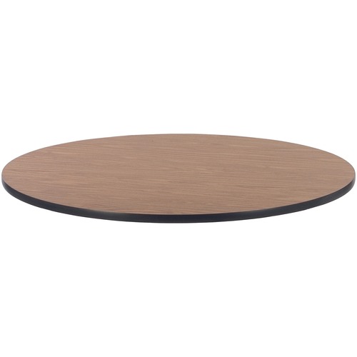 Lorell  Tabletop, Round, Laminate, 48" Diameter, Medium Oak