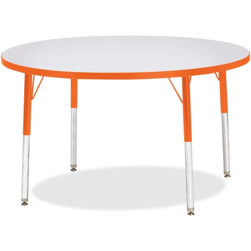 Jonti-Craft, Inc.  Round Activity Table, 42"x15-24", Gray/Orange