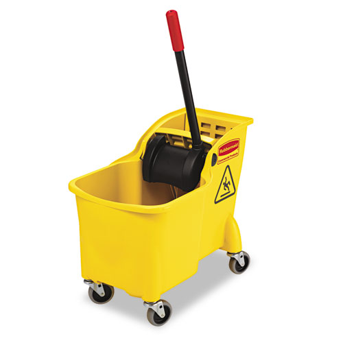 Tandem 31qt Bucket/wringer Combo, Yellow