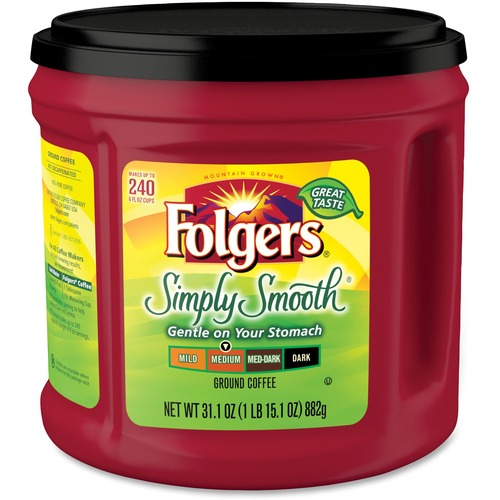 Coffee, Simply Smooth, 31.1 Oz Canister, 6/carton