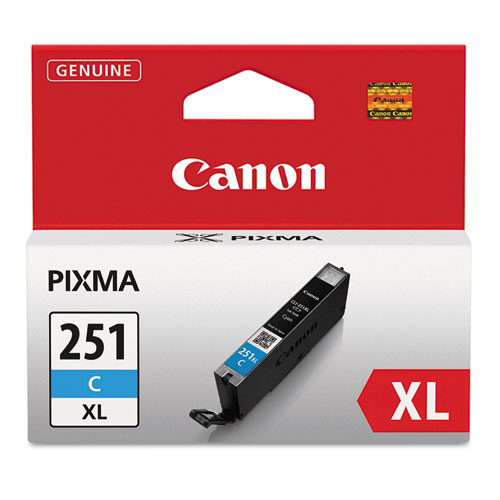Canon 6449B001 (CLI-251XL) Cyan OEM Inkjet Cartridge