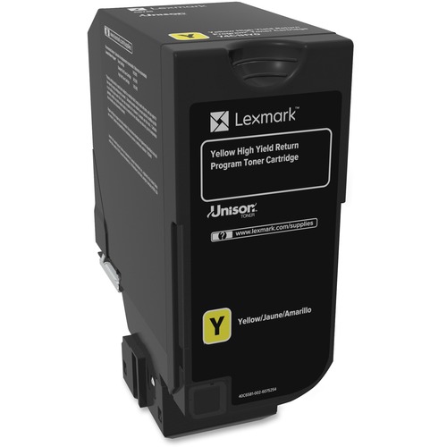 Lexmark 74C1HY0 Yellow OEM High Yield Toner Cartridge