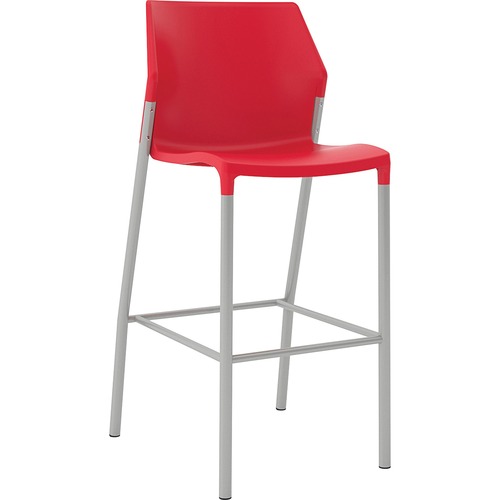 United Chair Company  Stool, Cafe Height, w/o Arms, 20"Wx20-1/2"Lx44"H, Red