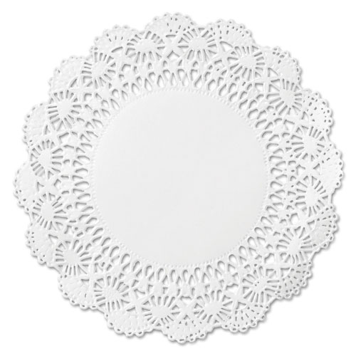 Cambridge Lace Doilies, Round, 10", White, 1000/carton