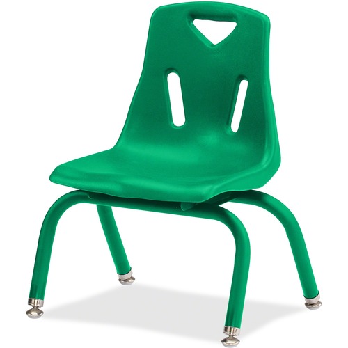 Jonti-Craft, Inc.  Plastic Stacking Chairs, 10" H, Green