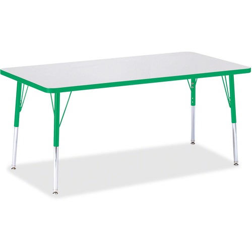 Jonti-Craft, Inc.  Activity Table, Rectangle, 24"-31"x30"x60", Green