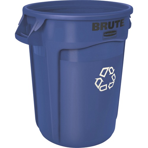 Rubbermaid Commercial Products  Brute Container, Hvy-Dty, 32 Gallon, Blue