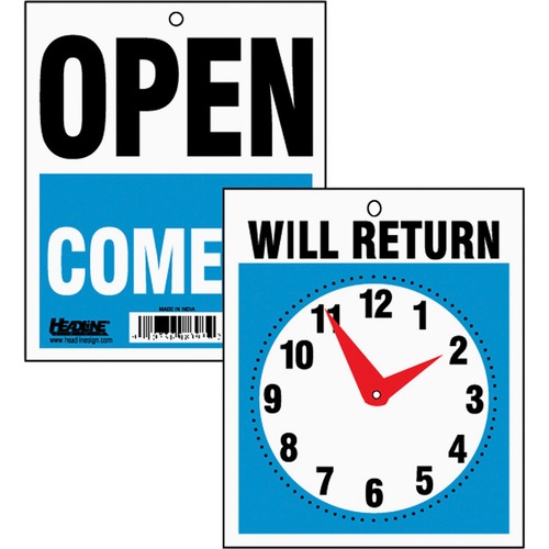 SIGN,CLOCK,WILL RETURN