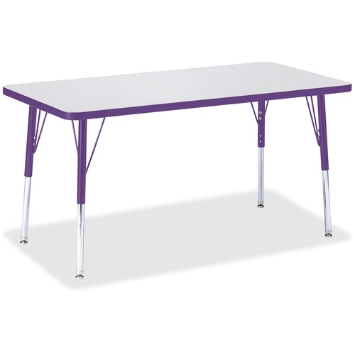 Jonti-Craft, Inc.  Activity Table, Rectangle, 24"-31"x24"x48", Purple