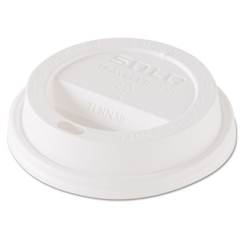 Traveler Dome Hot Cup Lid, Fits 8oz Cups, White, 100/pack, 10 Packs/carton