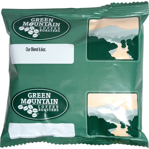Green Mountain  Our Blend Coffee, Light/Mild, Ground, 50/CT, Green