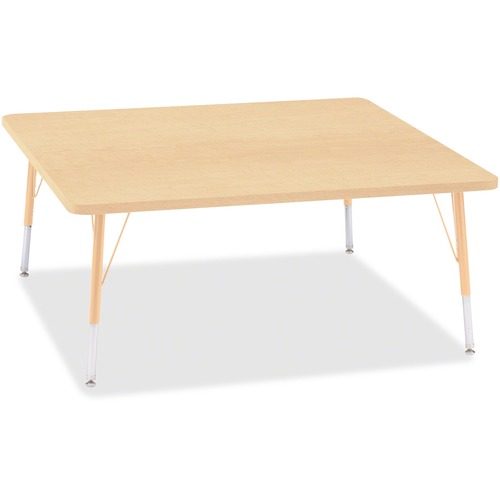 Jonti-Craft, Inc.  Activity Table, Square, 15"-24"x48"x48", Maple