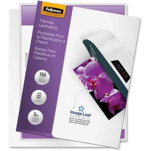 IMAGELAST LAMINATING POUCHES WITH UV PROTECTION, 3 MIL, 9" X 11.5", CLEAR, 150/PACK