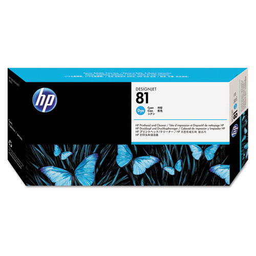 HP C4951A (HP 81) Cyan OEM Dye Printhead / Cleaner
