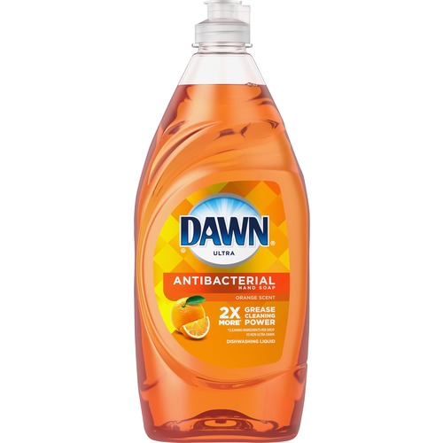 ULTRA ANTIBACTERIAL DISHWASHING LIQUID, ORANGE SCENT, 28 OZ BOTTLE, 8/CARTON