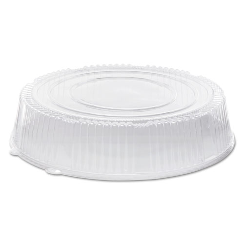 CATERLINE DOME LIDS, PLASTIC, 18" DIAMETER, 3 5/8" HIGH, CLEAR, 25/CARTON