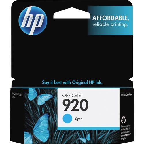 Hewlett-Packard  HP 920 Inkjet Cartridge, 300 Page Yield, Cyan