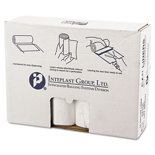 HIGH-DENSITY COMMERCIAL CAN LINERS VALUE PACK, 60 GAL, 12 MICRONS, 38" X 58", CLEAR, 200/CARTON