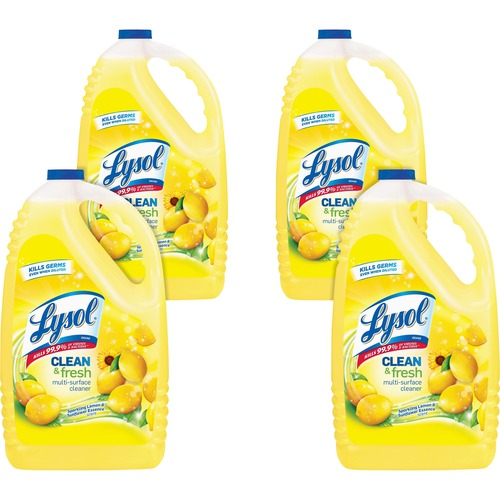 Reckitt Benckiser  Cleaner, Multisurface, Lemon/Sunflower, 144 fl oz, 4/CT, YW