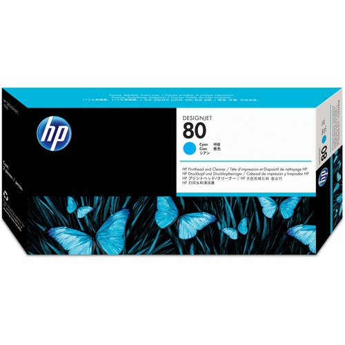 Hewlett-Packard  HP80 Printhead/Printhead Cleaner, Cyan