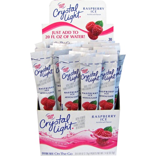 Kraft Foods  On-The-Go Mix Sticks, .08oz, 30/BX, Raspberry Ice