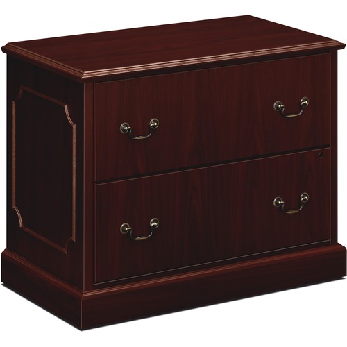 94000 SERIES TWO-DRAWER LATERAL FILE, 37.5W X 20.5D X 29.5H, MAHOGANY