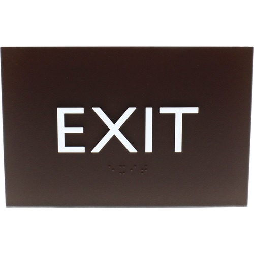 SIGN,4.5X6.75,ADA,EXIT,BR