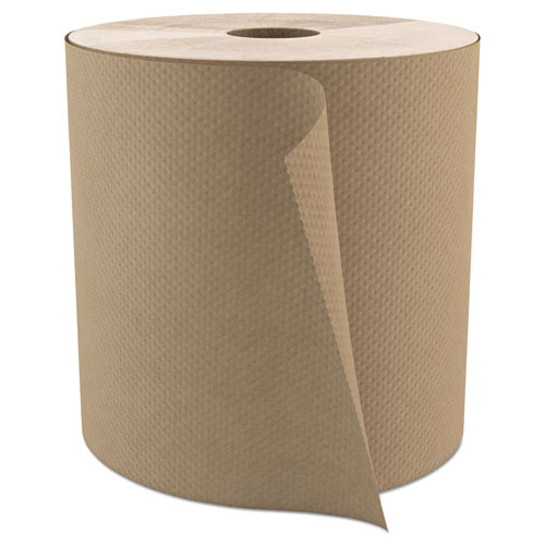 Select Roll Paper Towels, 1-Ply, 7.9" X 800 Ft, Natural, 6/carton