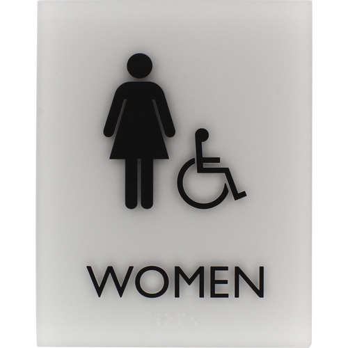 SIGN,8.5X6.75,ADA,WMN,ACC