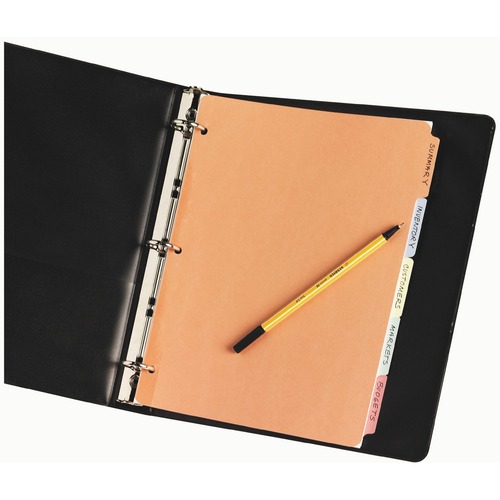 DIVIDERS,WRITE-ON,5TAB,MLTI