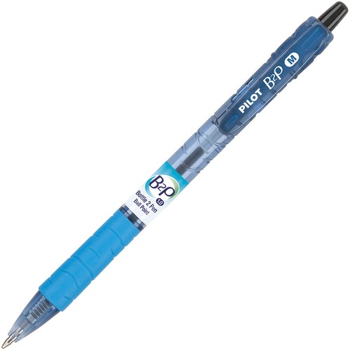 B2P BOTTLE-2-PEN RETRACTABLE BALLPOINT PEN, 1MM, BLACK INK, TRANSLUCENT BLUE BARREL, DOZEN