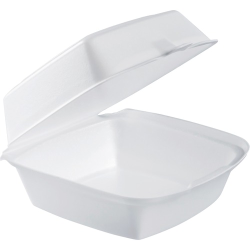 Carryout Food Containers, Foam, 1-Comp, 5 7/8 X 6 X 3, White, 500/carton