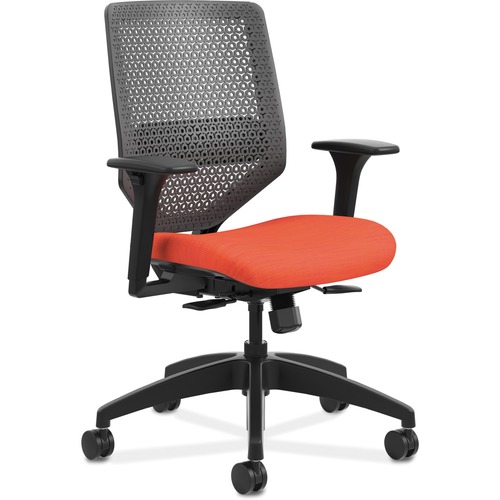 The HON Company  Mid-Back Task Chair, 29-3/4"x28-3/4"x41-3/4", RD