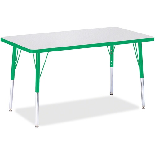 Jonti-Craft, Inc.  Activity Table, Rectangle, 24"-31"x24"x36", Green