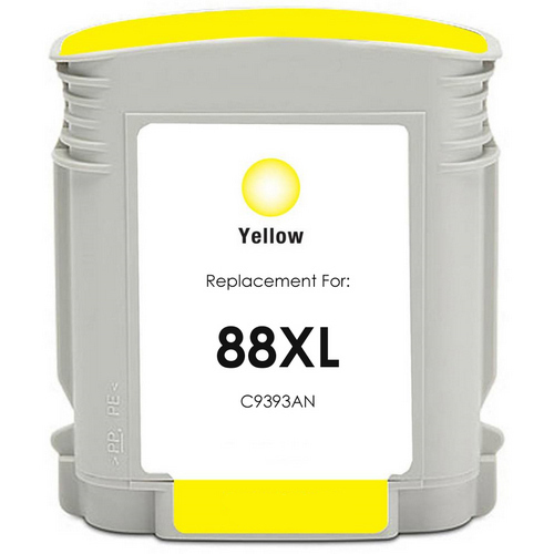 CIG Remanufactured High Yield Yellow Ink Cartridge (Alternative for HP C9393AN C9388AN 88XL) (1540 Yield)