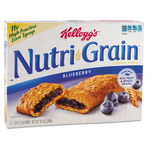 NUTRI-GRAIN SOFT BAKED BREAKFAST BARS, BLUEBERRY, INDV WRAPPED 1.3 OZ BAR, 48/CARTON