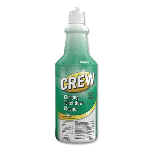 CREW CLINGING TOILET BOWL CLEANER, FRESH SCENT, 32 OZ SQUEEZE BOTTLE, 6/CARTON