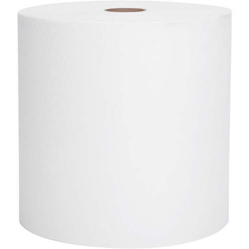 ESSENTIAL HIGH CAPACITY HARD ROLL TOWEL, 1.5" CORE, 8 X 1000 FT, RECYCLED, WHITE, 6/CARTON