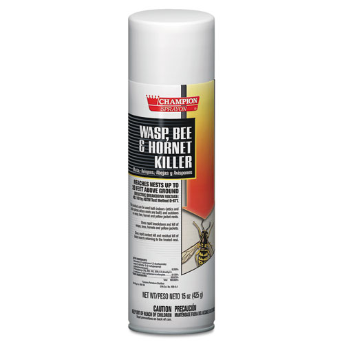 CHAMPION SPRAYON WASP, BEE AND HORNET KILLER, 15 OZ, CAN, 12/CARTON