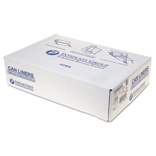 LOW-DENSITY COMMERCIAL CAN LINERS, 60 GAL, 1.15 MIL, 38" X 58", CLEAR, 100/CARTON