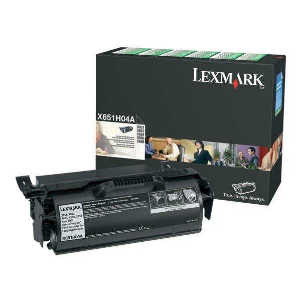 Lexmark X651H04A Black OEM Toner Printer Cartridge