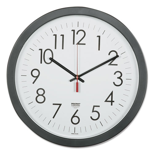 CLOCK,WALL,QUARTZ,14.5",BK