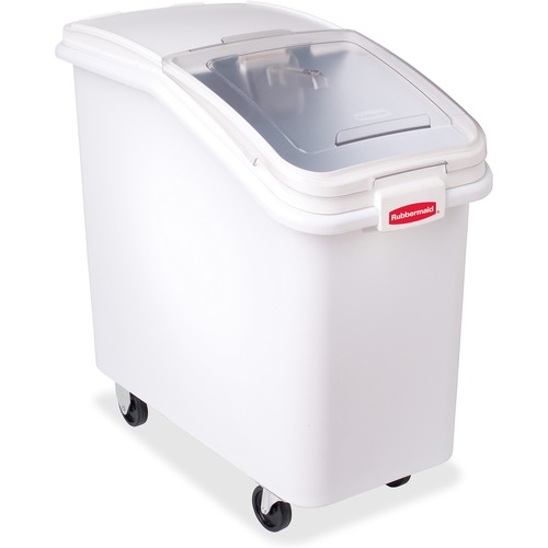 Rubbermaid Commercial Products  Ingredient Bin, w/4-Cup Scoop, 26-1/5 Gallon, White