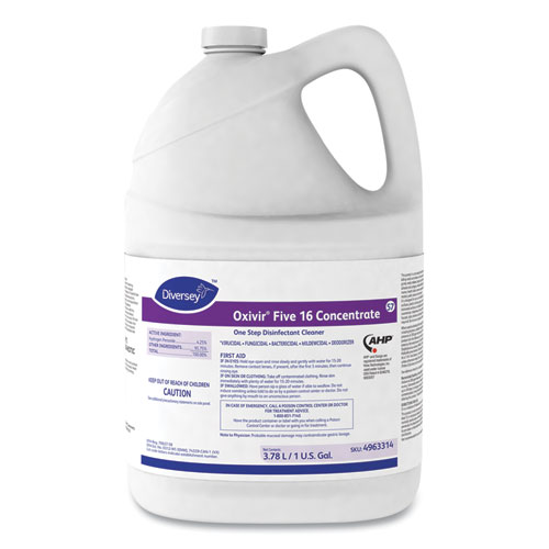 FIVE 16 ONE-STEP DISINFECTANT CLEANER, 1 GAL BOTTLE, 4/CARTON