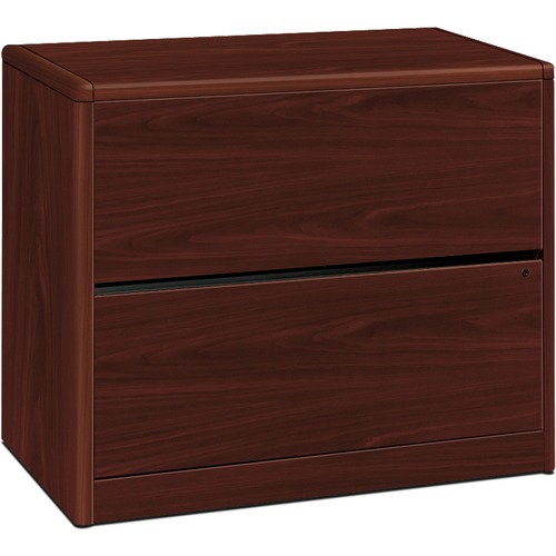 10700 SERIES TWO DRAWER LATERAL FILE, 36W X 20D X 29.5H, MAHOGANY