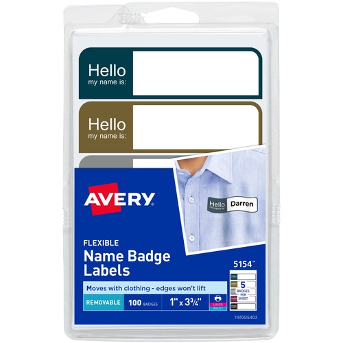 BADGE,FLEX,1 X 3-3/4