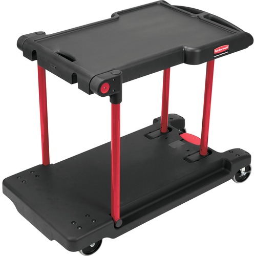 Rubbermaid Commercial Products  Mobile Cart, Convertible, 23-13/16"x45-1/8"x34-3/8", BK