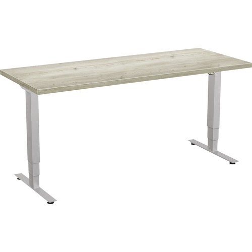 Special-T  Sit/Stand Table, Electric, 3 Stage, 24"x60"x46", Driftwood